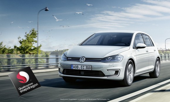 Qualcomm's chips power infotainment systems in Volkswagen vehicles.