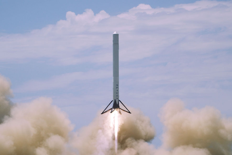 SpaceX rocket launching