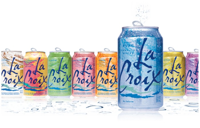 Cans of Lacroix water