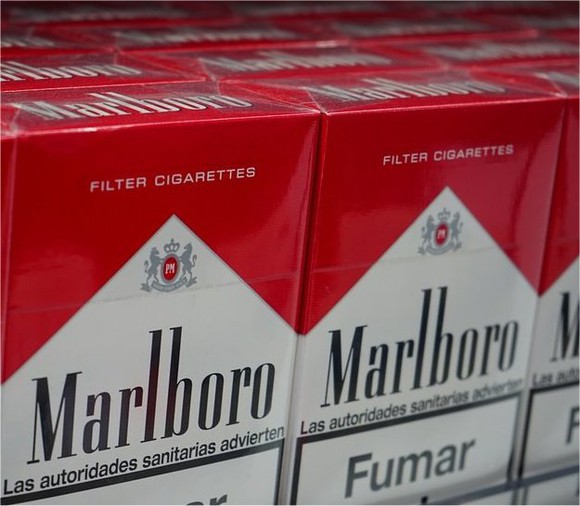 Packs of Marlboro cigarettes.