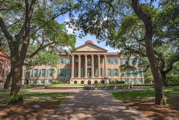 A building on a college campus.