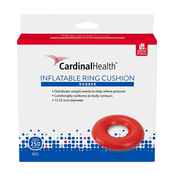 Cardinal Health inflatable ring cushion package.