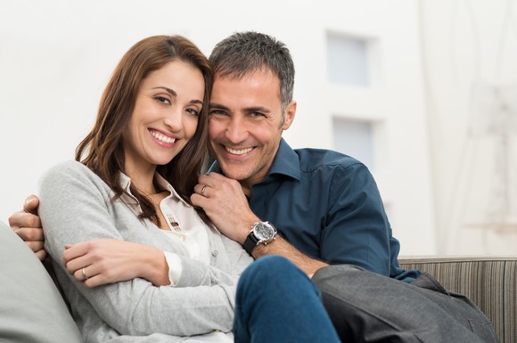 Smiling couple