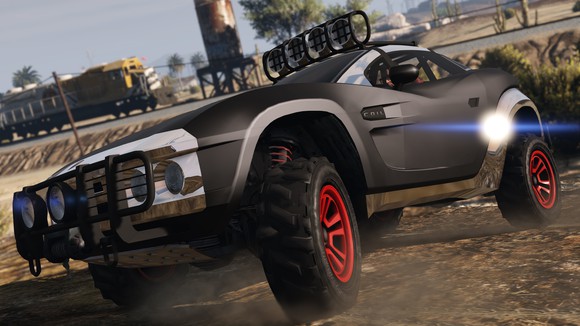 A car from "Grand Theft Auto V".