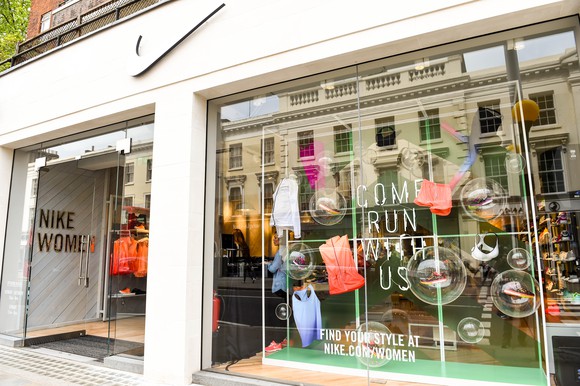 Nike Women storefront.