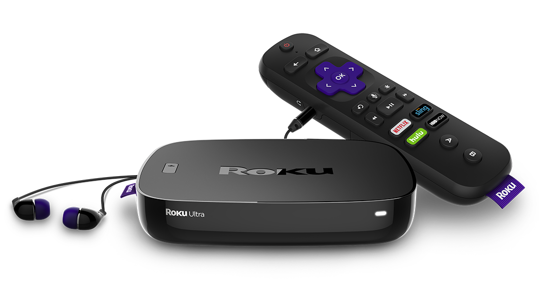 Image of Roku's new streaming box with remote.