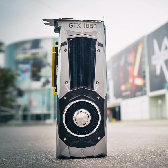 A NVIDIA GTX 1080 GPU.