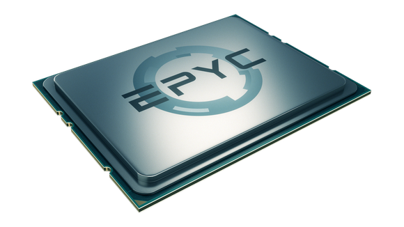 A rendering of an AMD EPYC server chip.