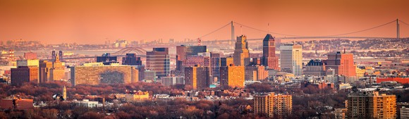 Newark skyline.