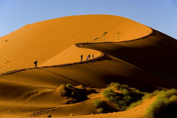 sand dunes in Namibia's Naukluft National Park