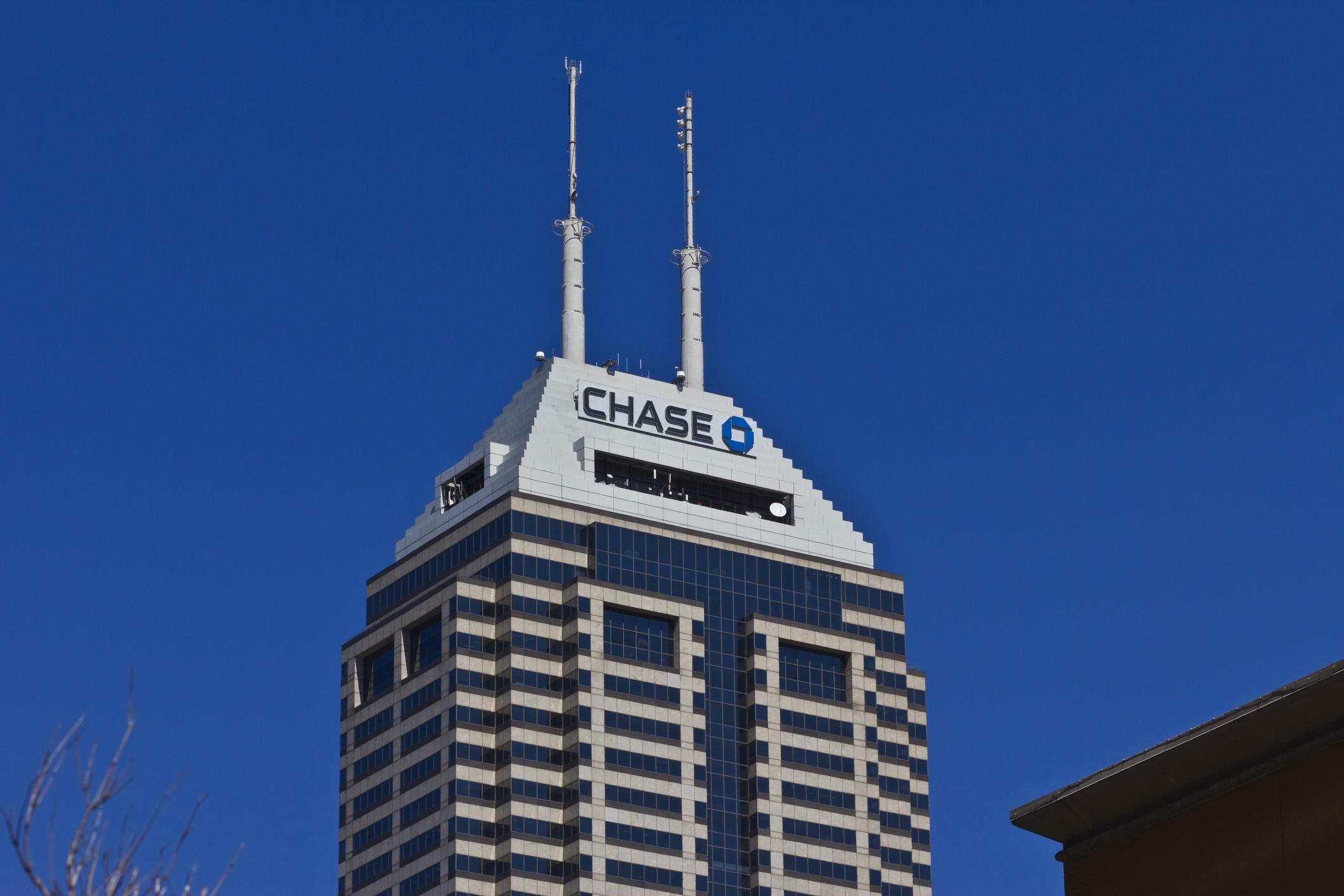 The Chase building in Indianapolis, Indiana.