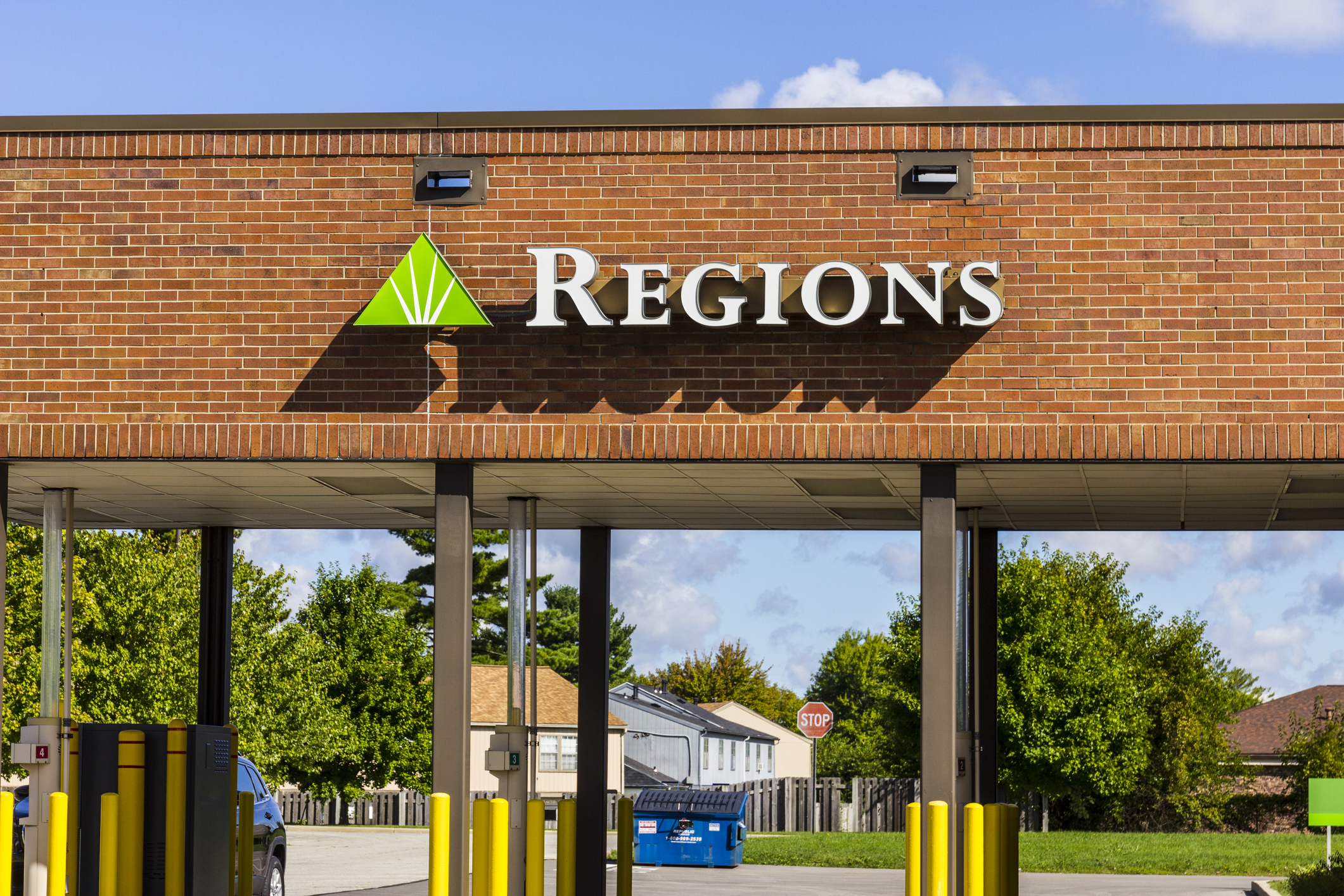A Regions Financial drive-thru in Indianapolis, Ind.