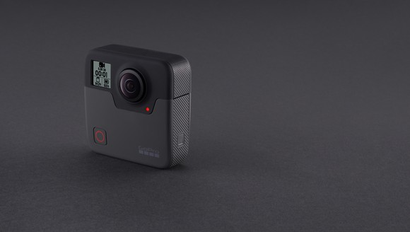 A GoPro Fusion camera.