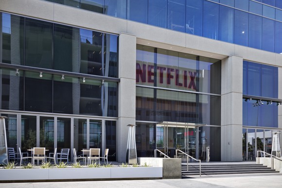 Exterior of Netflix's Los Angeles headquarters