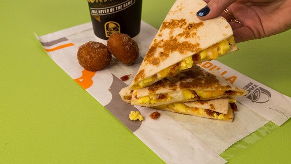 Taco Bell breakfast quesadilla combo