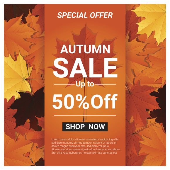 "Autumn sale" flyer