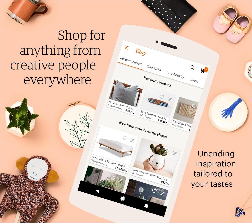 Etsy's mobile app.