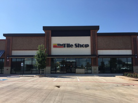 Exterior of a new Tile Shop store in Sugar Land.