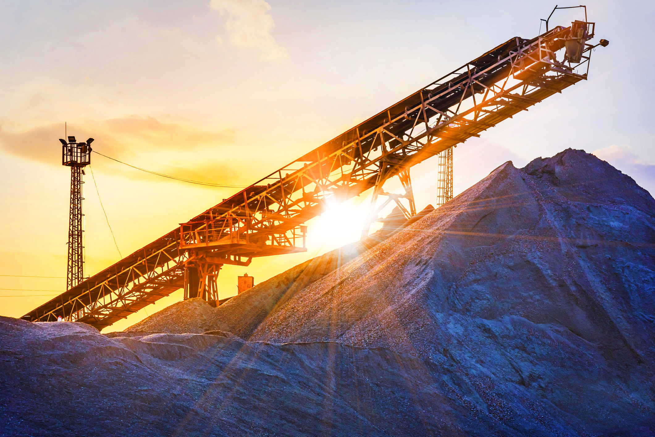 sand mine sunrise