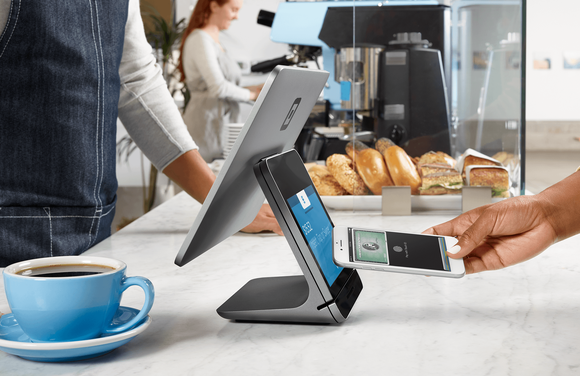 Square Register being used by a customer.