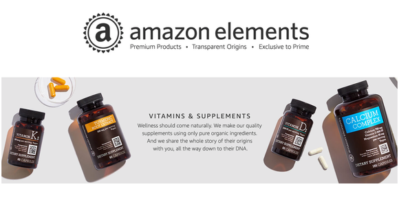 Amazon Elements vitamins and supplements