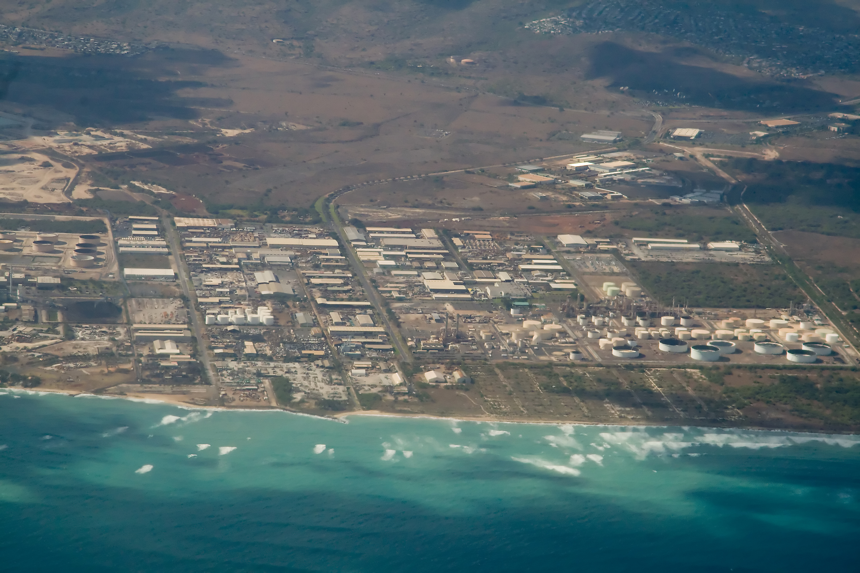 An oil refinery in Hawaii.