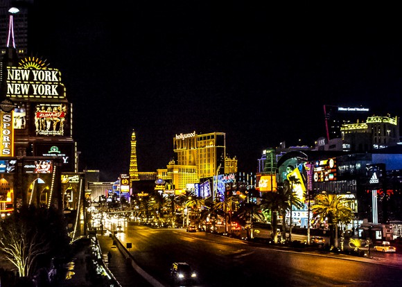 Night view of the Las Vegas Strip