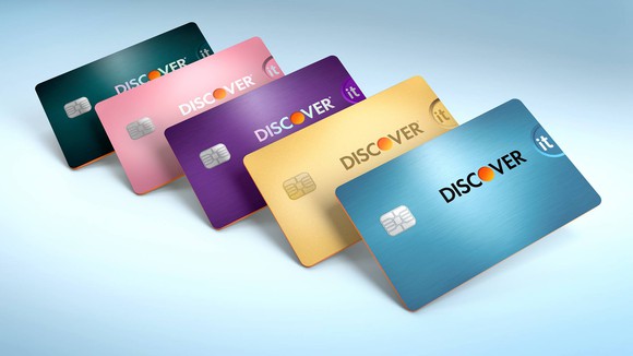 Several Discover it credit card designs.