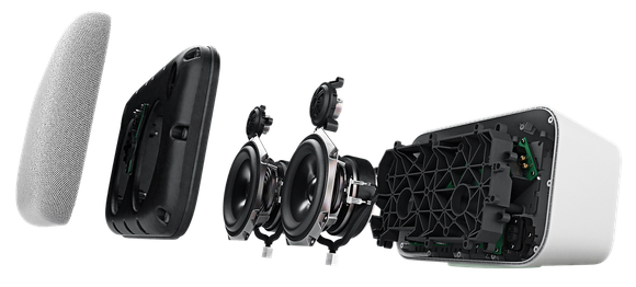Inside view of Google Home Max speaker.