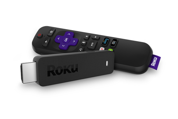 Image of Roku Streaming Stick+ next to its remote.