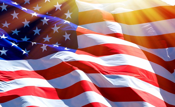 American flags