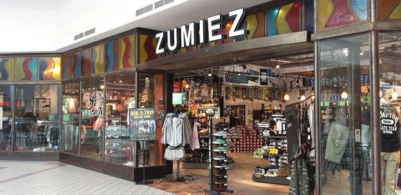 A Zumiez store in Wilton, NY.