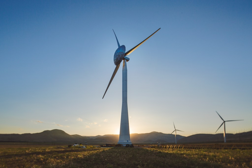 a GE wind turbine