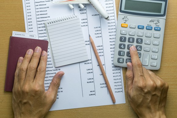 Adding up totals for taxes