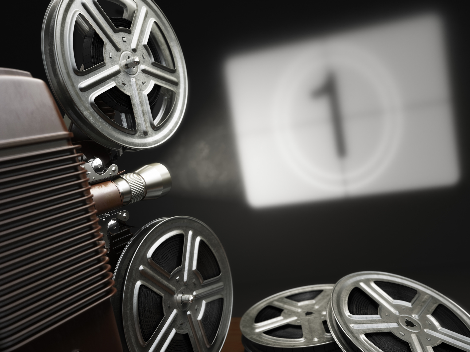 vintage movie projector getty
