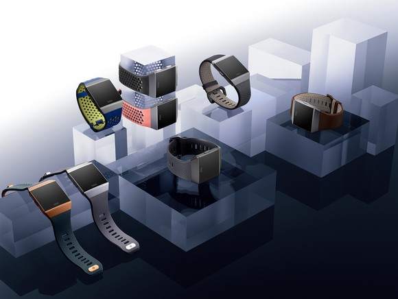 Display of various Fitbit Ionics