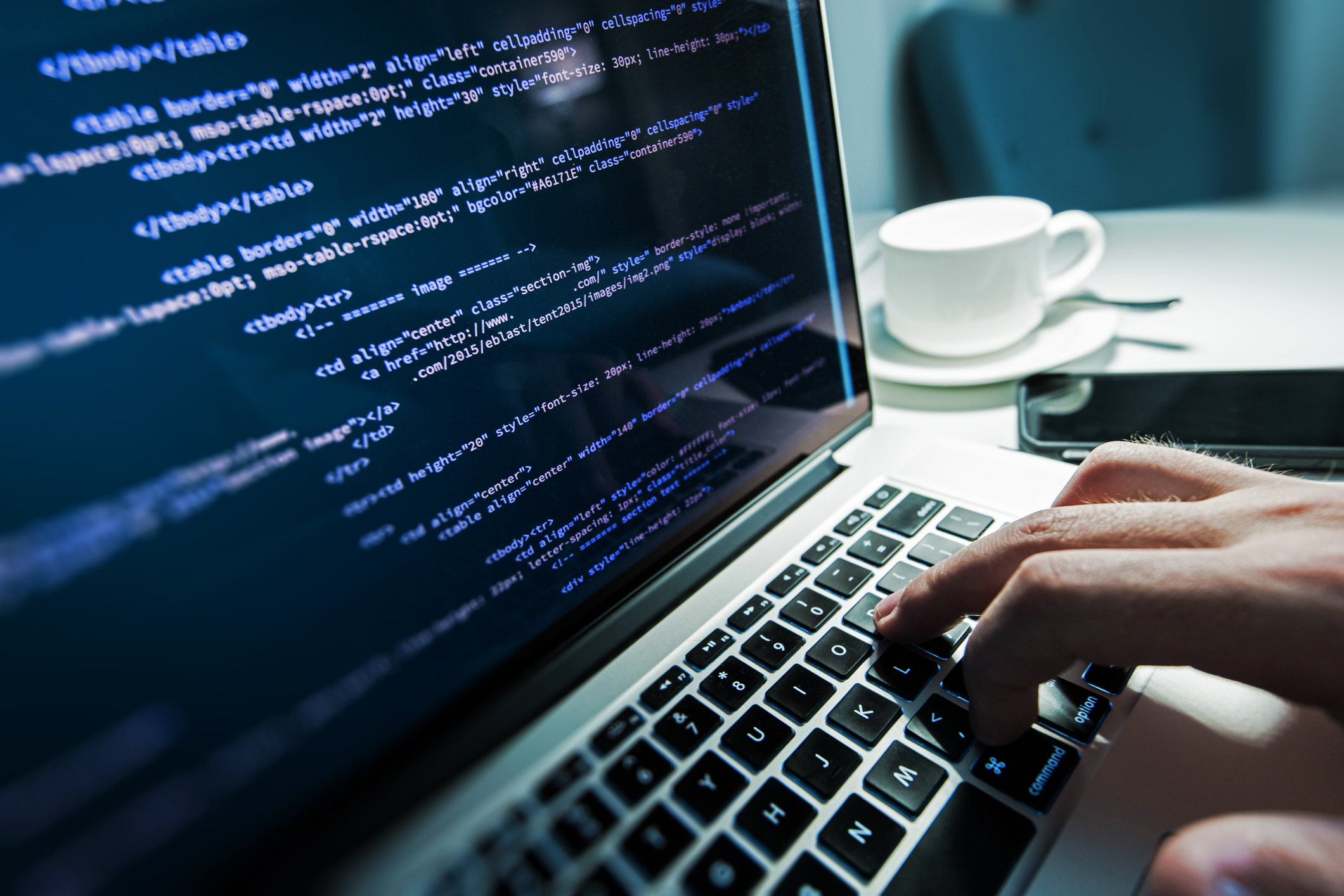 Code on a computer screen