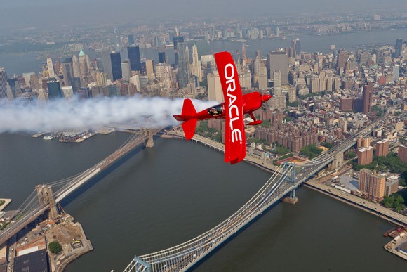 An Oracle-branded plane.