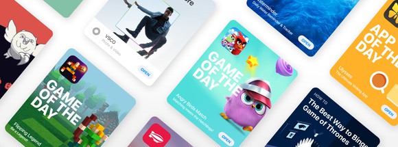 App profiles from the App Store.