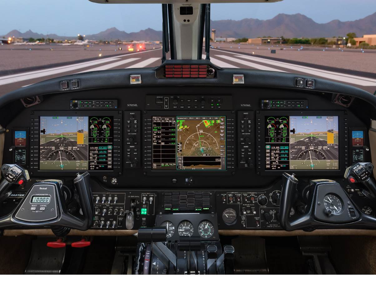 A Honeywell International flight deck 