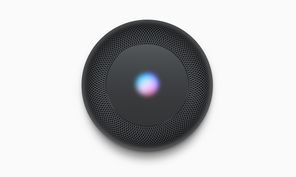Top view of Siri interface on HomePod