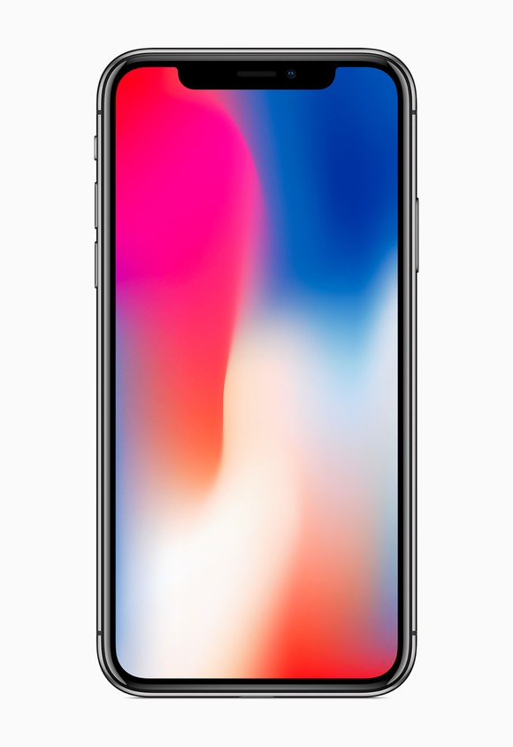 Front view of iPhone X