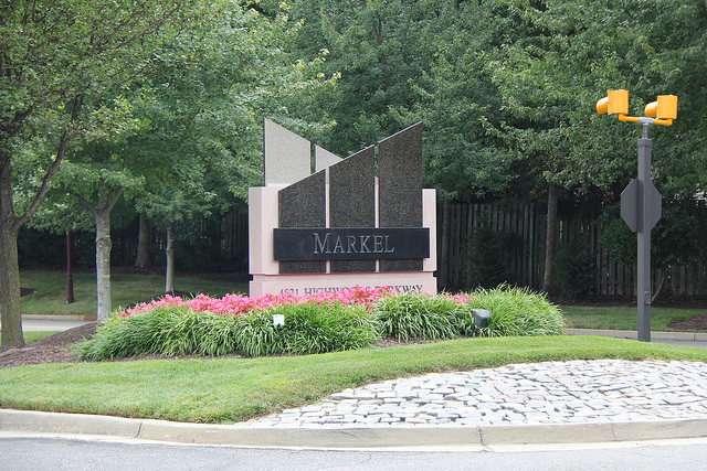 A Markel sign at its headquarters