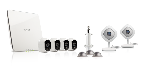 Netgear router and Arlo camera hardware