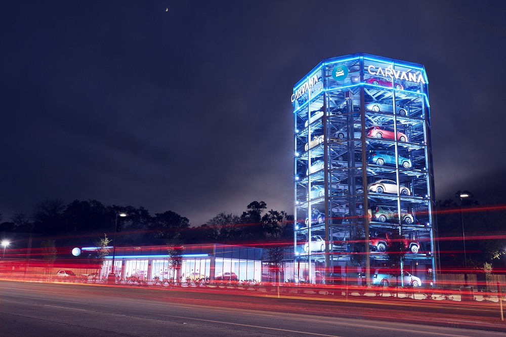 Carvana vending machine.