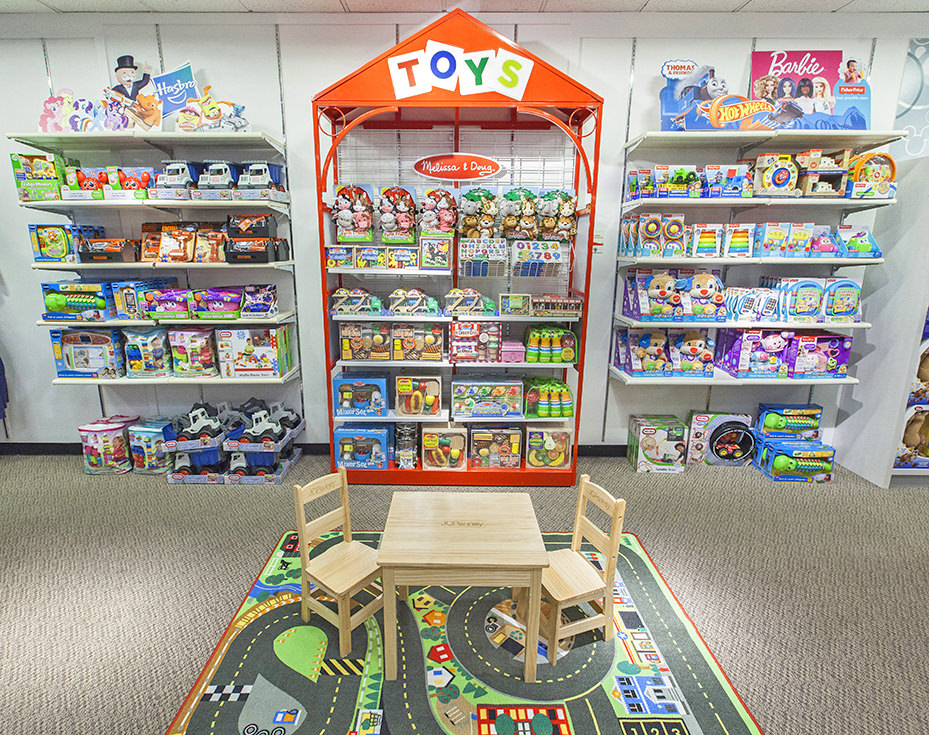 A toy display inside a J.C. Penney store