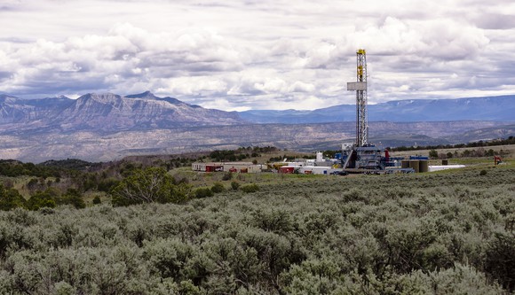 A drilling rig in Colorado.