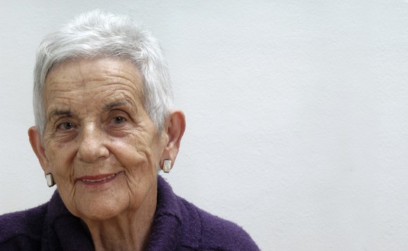 Smiling senior woman.