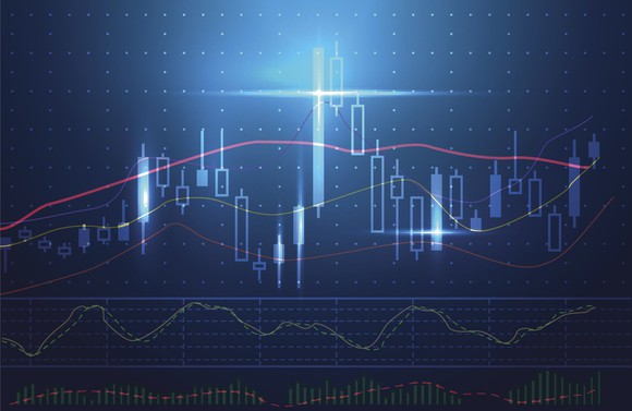 Stock price graph.