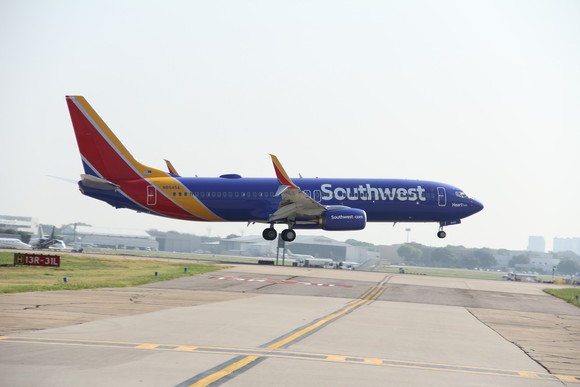 A Southwest Airlines plane.